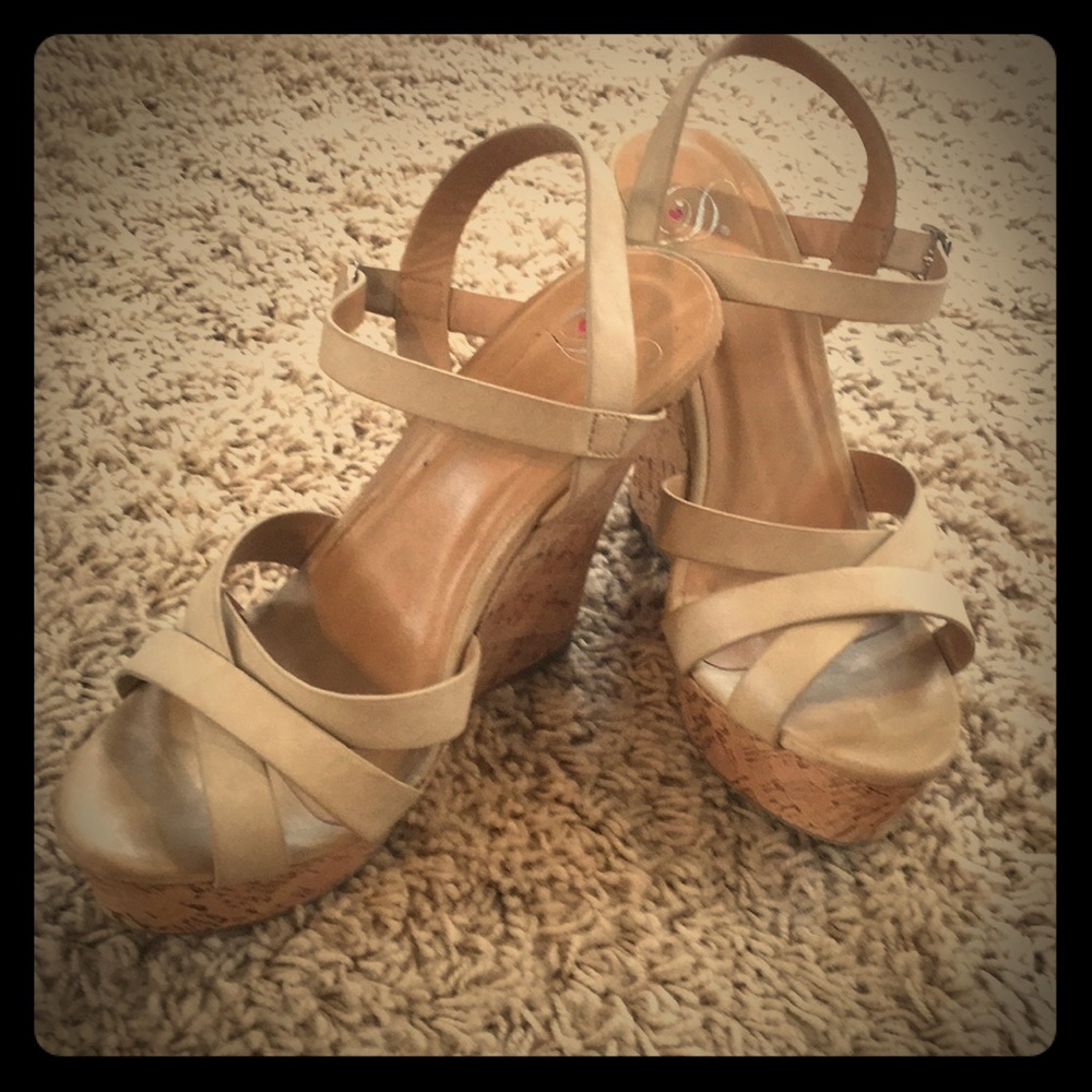 Wedge platform heels